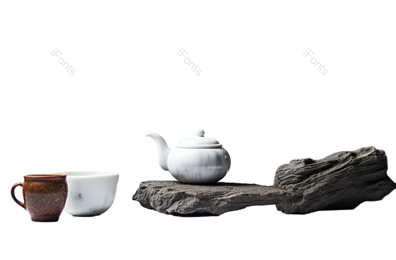 中国风图片,元素元素,水墨画PNG,石头免抠素材